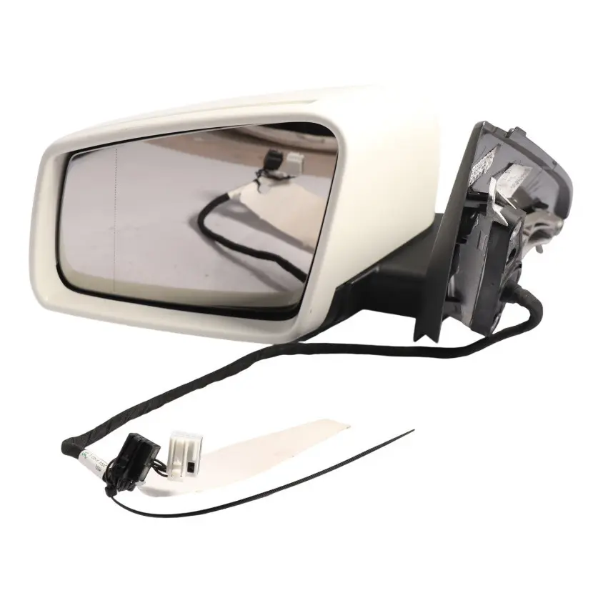 Mercedes W176 Wing Mirror Door Left N/S Power Fold Outside Calcite White - 650