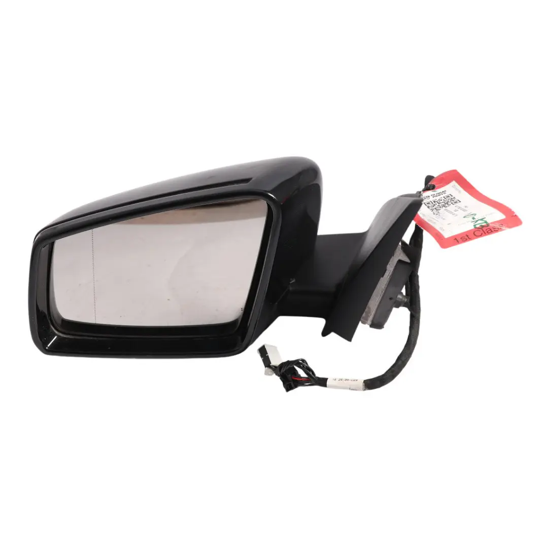 Mercedes W176 Wing Mirror Door Left N/S Power Fold Cosmos Black Metallic - 191 - SKU RHD-A1768100500-KB - Part number A1768100500