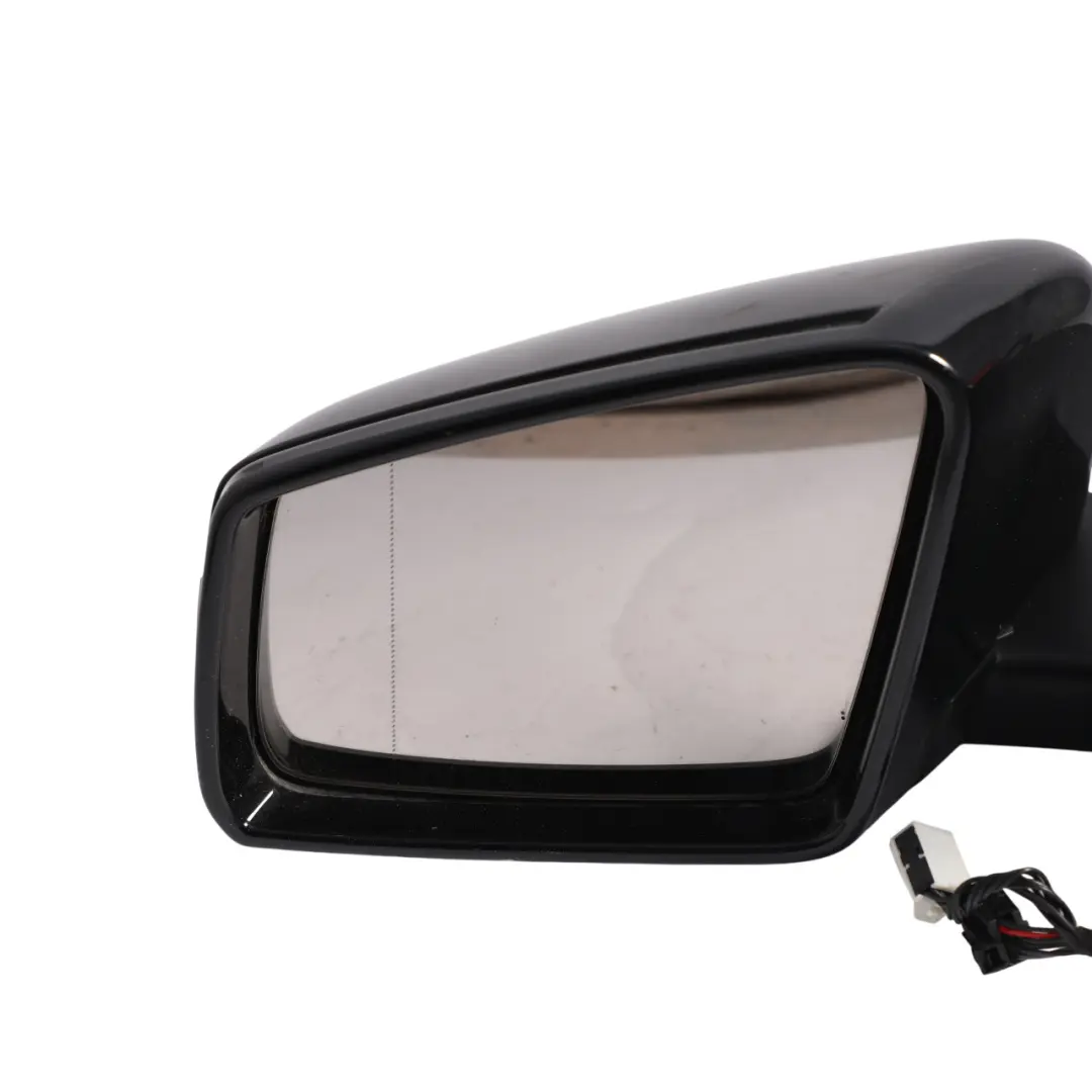 Mercedes W176 Wing Mirror Door Left N/S Power Fold Cosmos Black Metallic - 191 - SKU RHD-A1768100500-KB - Part number A1768100500