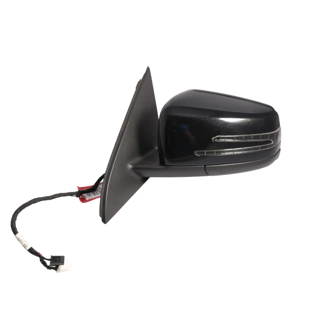 Wing Mirror Door Left N/S Power Fold Cosmos Black Metallic - 191 to Mercedes W176 with Part number A1768100500 Mercedes W176 Wing Mirror Door Left N/S Power Fold Cosmos Black Metallic - 191 - SKU RHD-A1768100500-KB - Part number A1768100500
