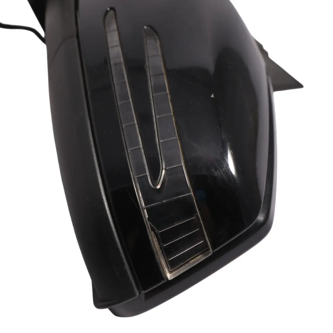 Wing Mirror Door Left N/S Power Fold Cosmos Black Metallic - 191 to Mercedes W176 with Part number A1768100500 Mercedes W176 Wing Mirror Door Left N/S Power Fold Cosmos Black Metallic - 191 - SKU RHD-A1768100500-KB - Part number A1768100500