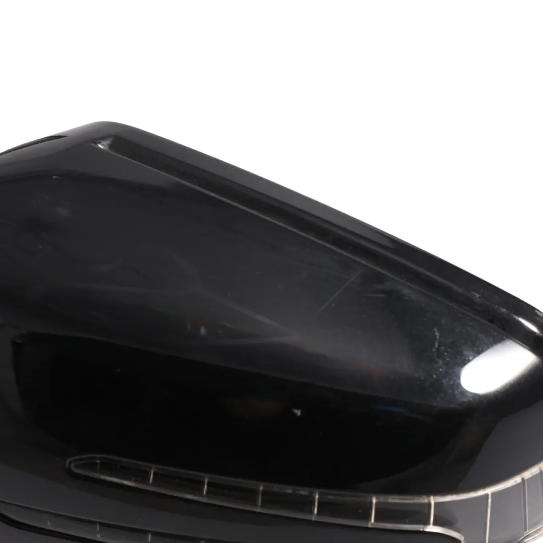 Mercedes W176 Wing Mirror Door Left N/S Power Fold Cosmos Black Metallic - 191 - SKU RHD-A1768100500-KB - Part number A1768100500