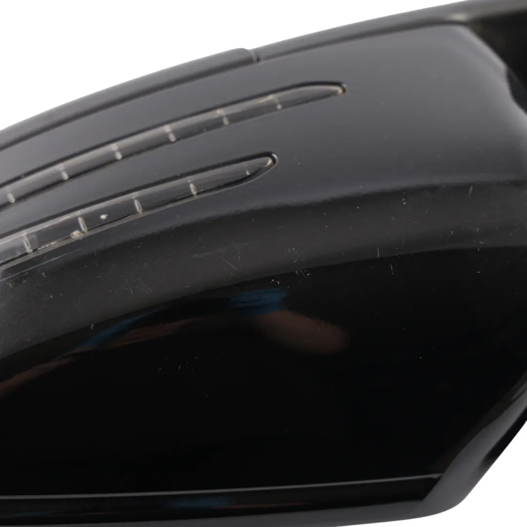 Mercedes W204 Wing Mirror Power Fold Auto Dip Door Left N/S Obsidian Black - SKU RHD-A2048103976-OB - Part number A2048103976