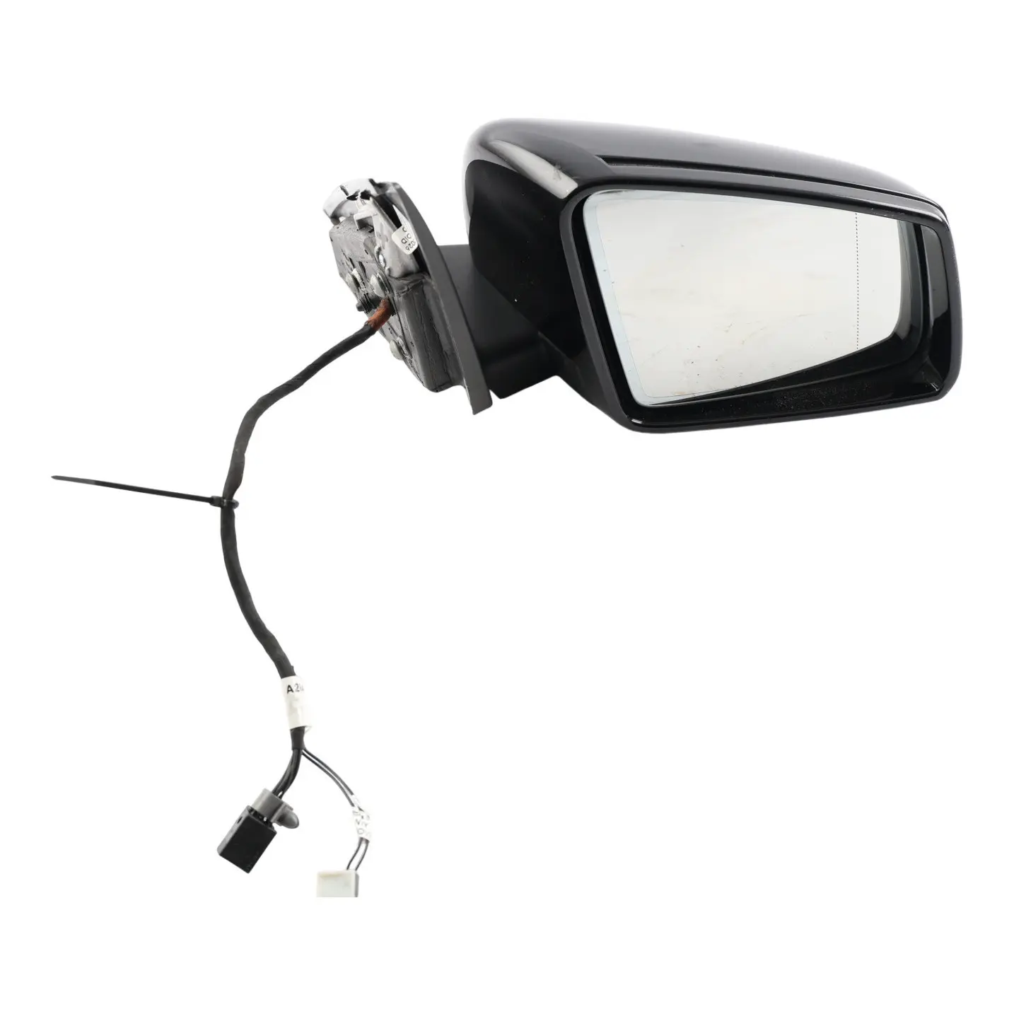 Mercedes W204 Door Wing Mirror Right O/S Power Fold Auto Dip Obsidian Black 197