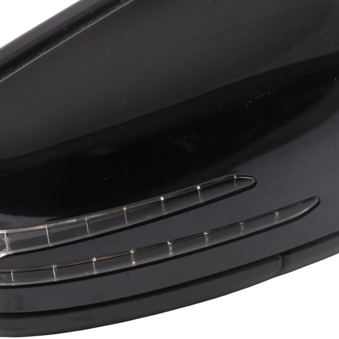 Mercedes W204 Door Wing Mirror Right O/S Power Fold Auto Dip Obsidian Black 197 - SKU rhd-A2048104076-OB1 - Part number A2048104076