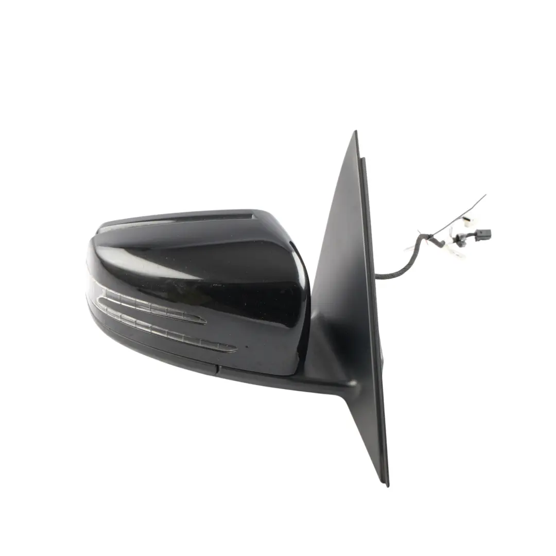 Mercedes W204 Door Wing Mirror Right O/S Power Fold Auto Dip Obsidian Black 197 - SKU rhd-A2048104076-OB1 - Part number A2048104076