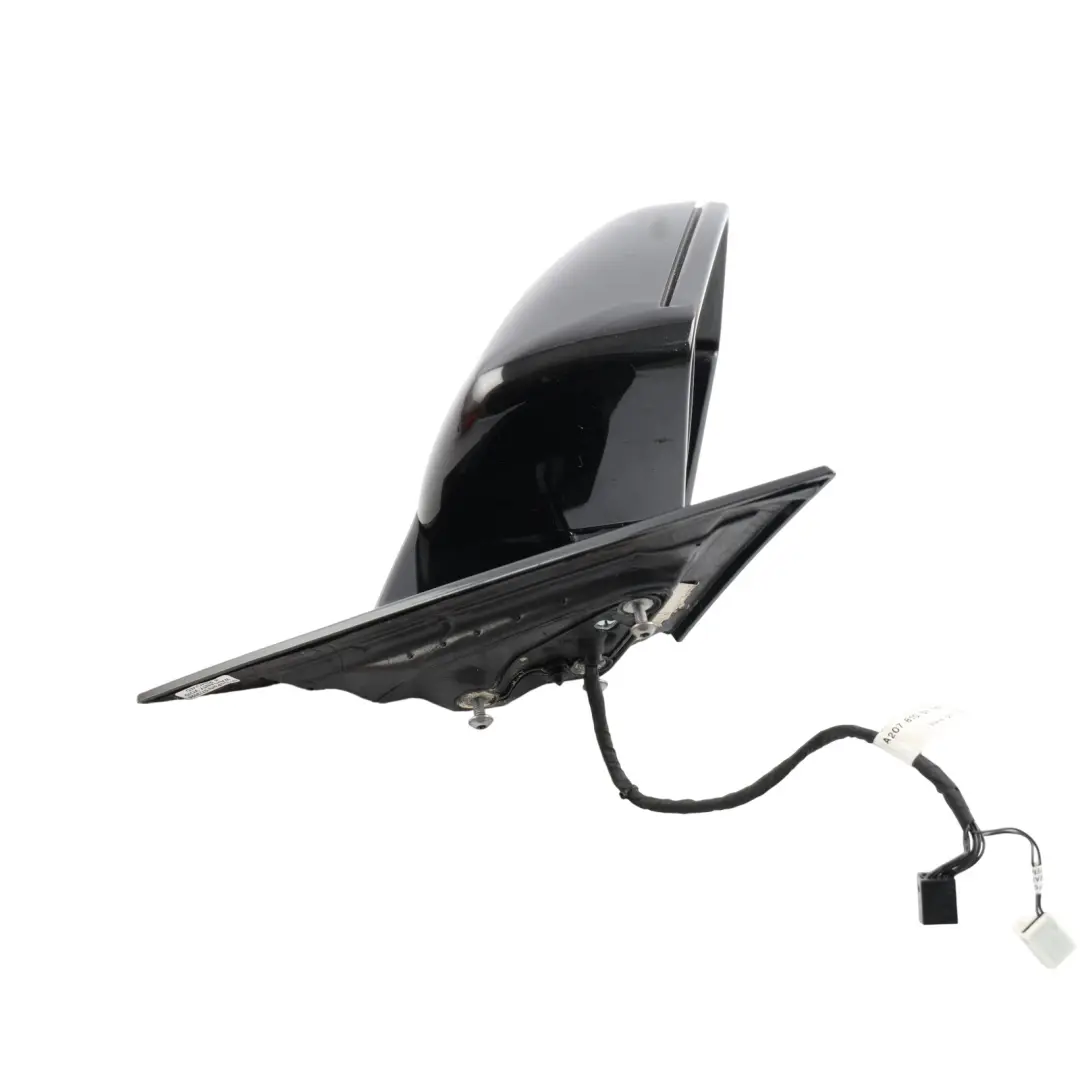 Mercedes W207 C207 Side Wing Mirror Outside Right O/S Black 197 - SKU RHD-A2078101076-OB - Part number A2078101076
