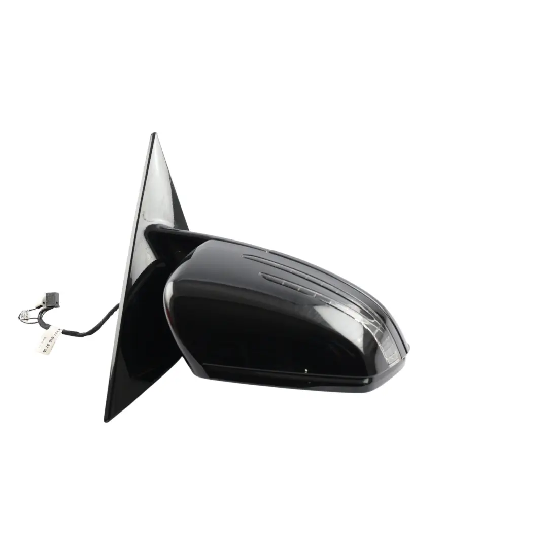 Mercedes W207 C207 Side Wing Mirror Outside Right O/S Black 197 - SKU RHD-A2078101076-OB - Part number A2078101076
