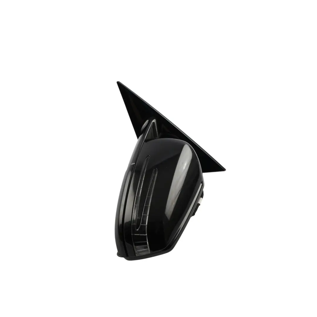 Mercedes C207 Wing Mirror Door Left N/S High Gloss Auto Dip Obsidian Black - 197 - SKU RHD-A2078101976-OB - Part number A2078101976