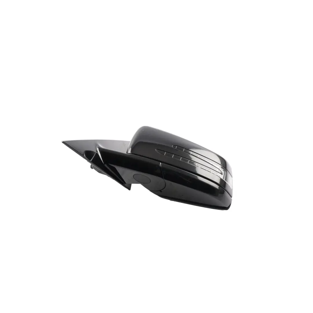 Mercedes C207 Wing Mirror Door Left N/S High Gloss Auto Dip Obsidian Black - 197 - SKU RHD-A2078101976-OB - Part number A2078101976