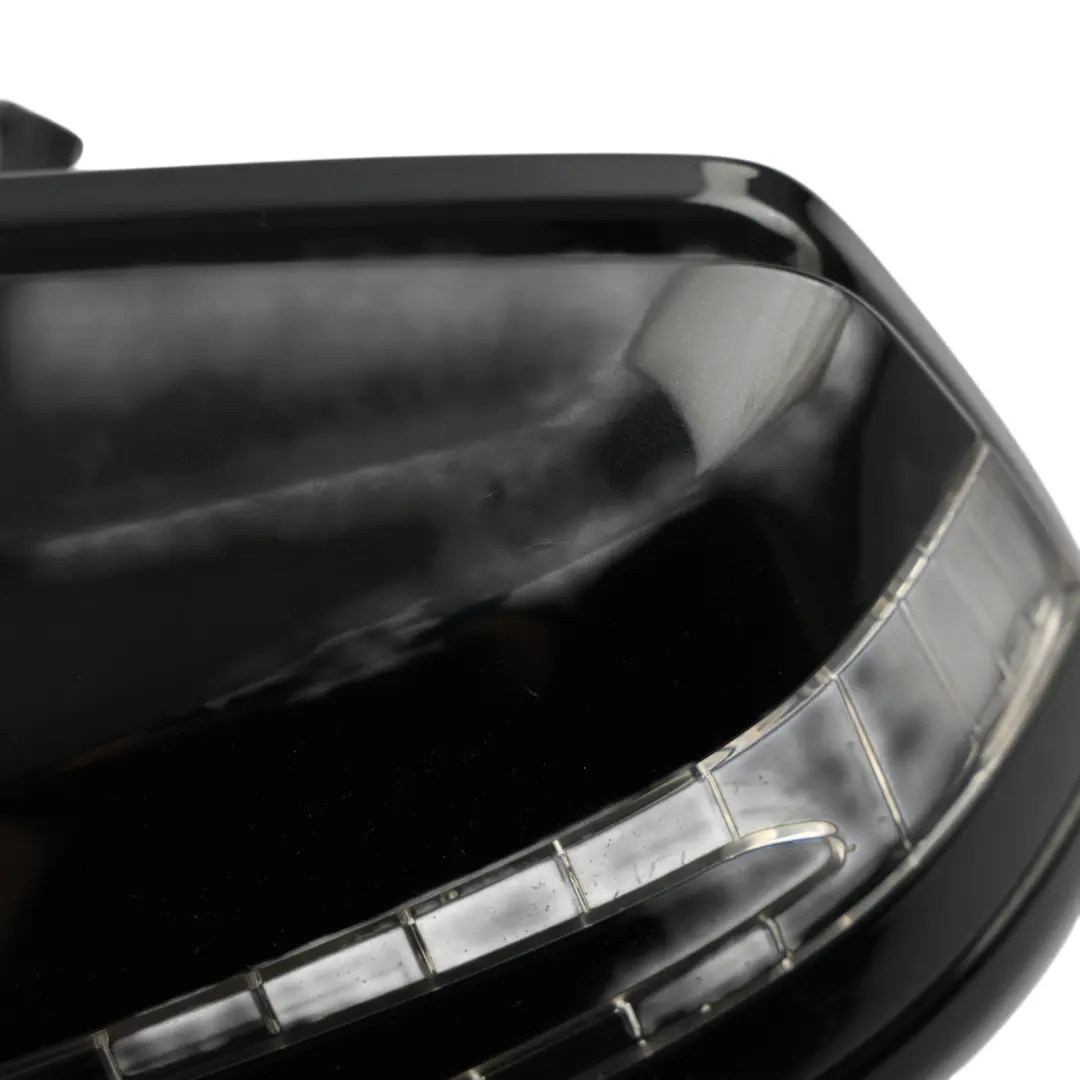 Mercedes C207 Wing Mirror Door Left N/S High Gloss Auto Dip Obsidian Black - 197 - SKU RHD-A2078101976-OB - Part number A2078101976