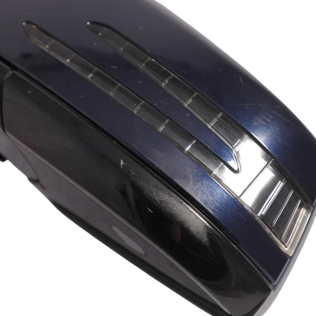 Mercedes W212 Wing Mirror Auto Dip Door Left N/S Cavansite Blue Metallic - 890 - SKU RHD-A2128102176-CVB - Part number A2128102176