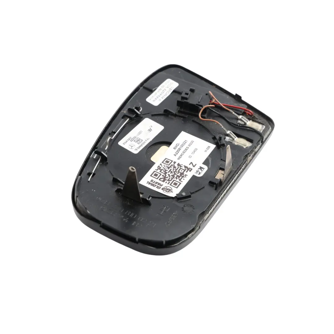 Wing Mirror Glass Heated Dimming Right O/S to Mercedes CL C215 W220 with Part number A2208100221 Mercedes CL C215 W220 Wing Mirror Glass Heated Dimming Right O/S - SKU RHD-A2208100221 - Part number A2208100221