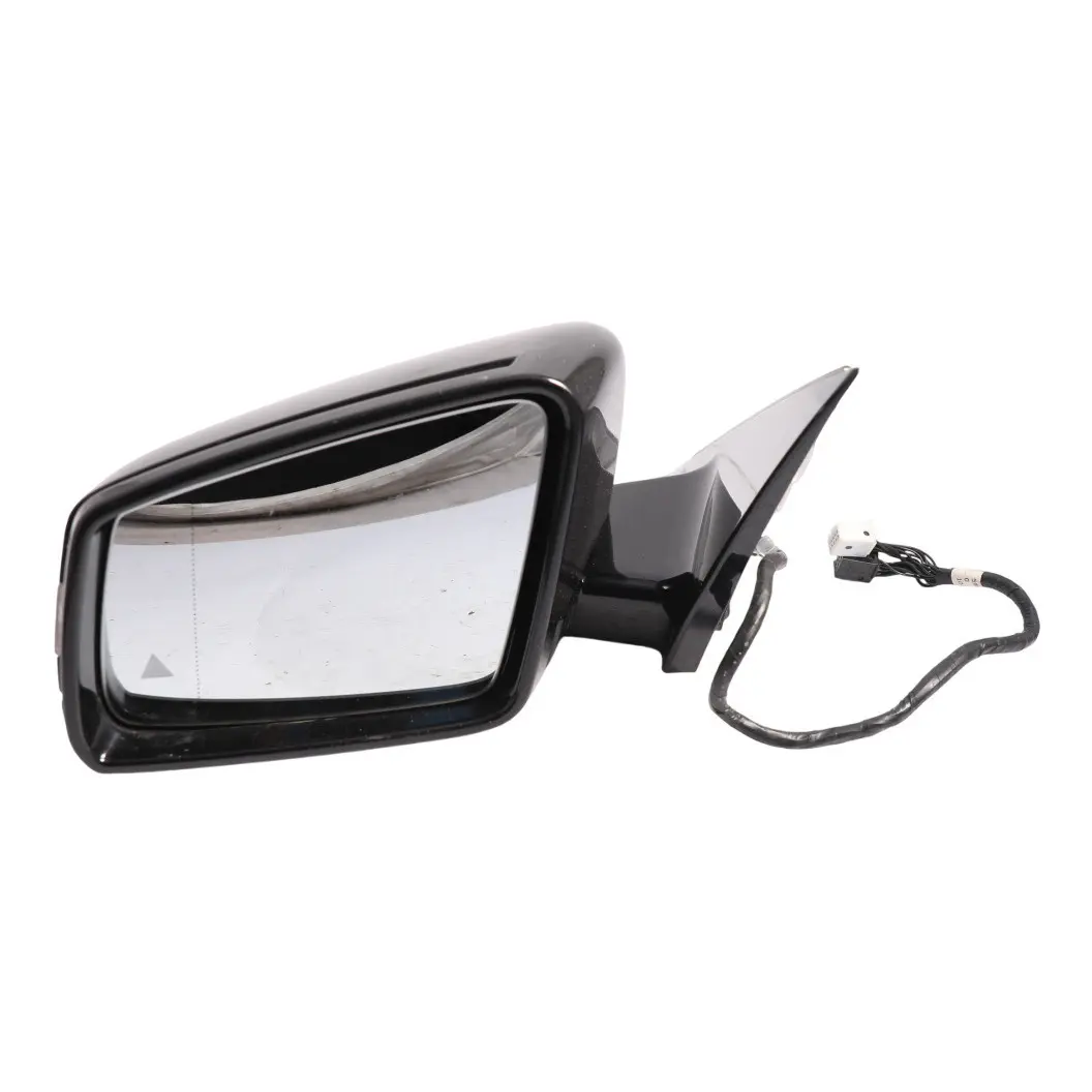 Mercedes-Benz S W221 Auto Dip Left Wing Door Mirror Blind Spot Obsidian Black