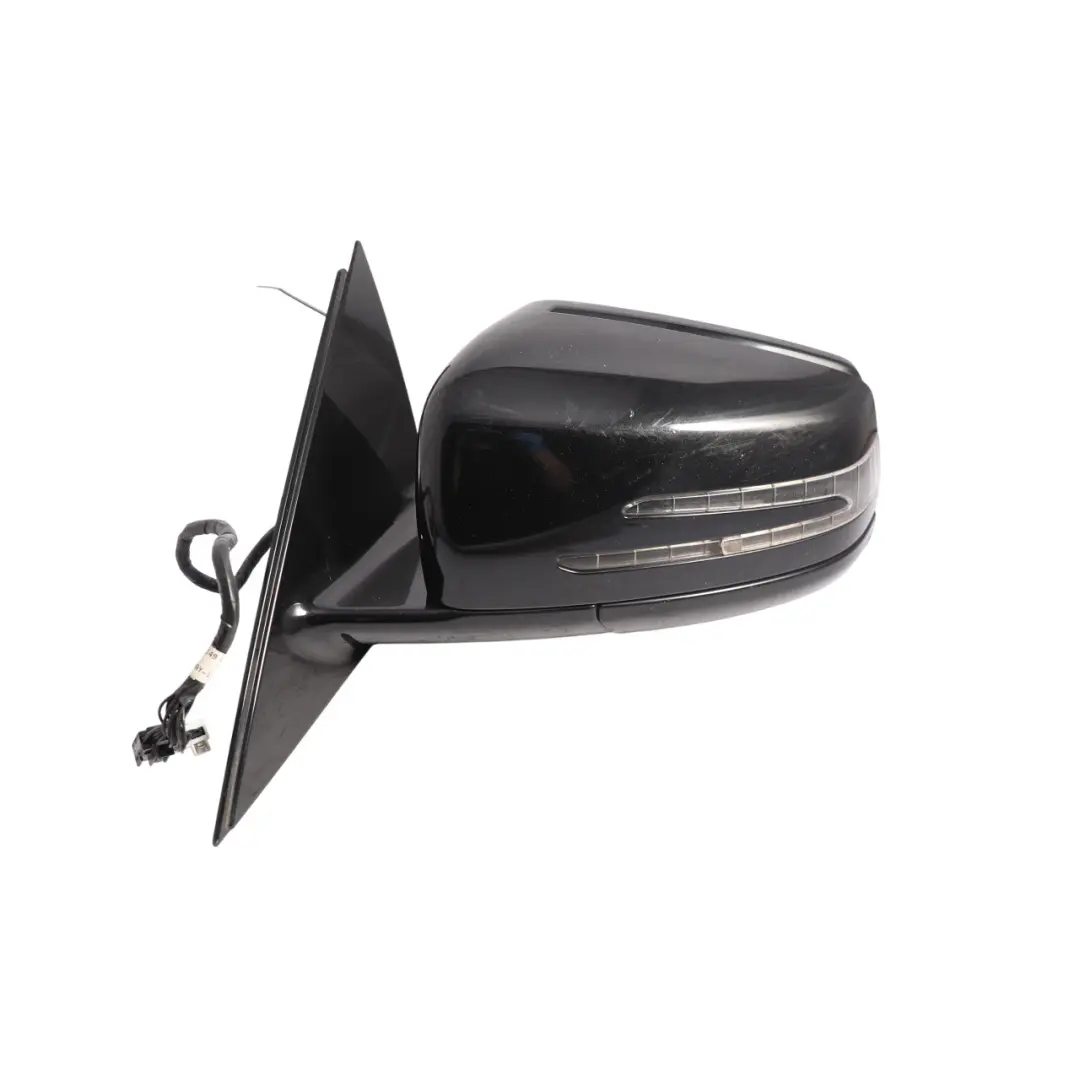  Mercedes-Benz S W221 Auto Dip Left Wing Door Mirror Blind Spot Obsidian Black - SKU RHD-A2218101776-OB - Part number A2218101776