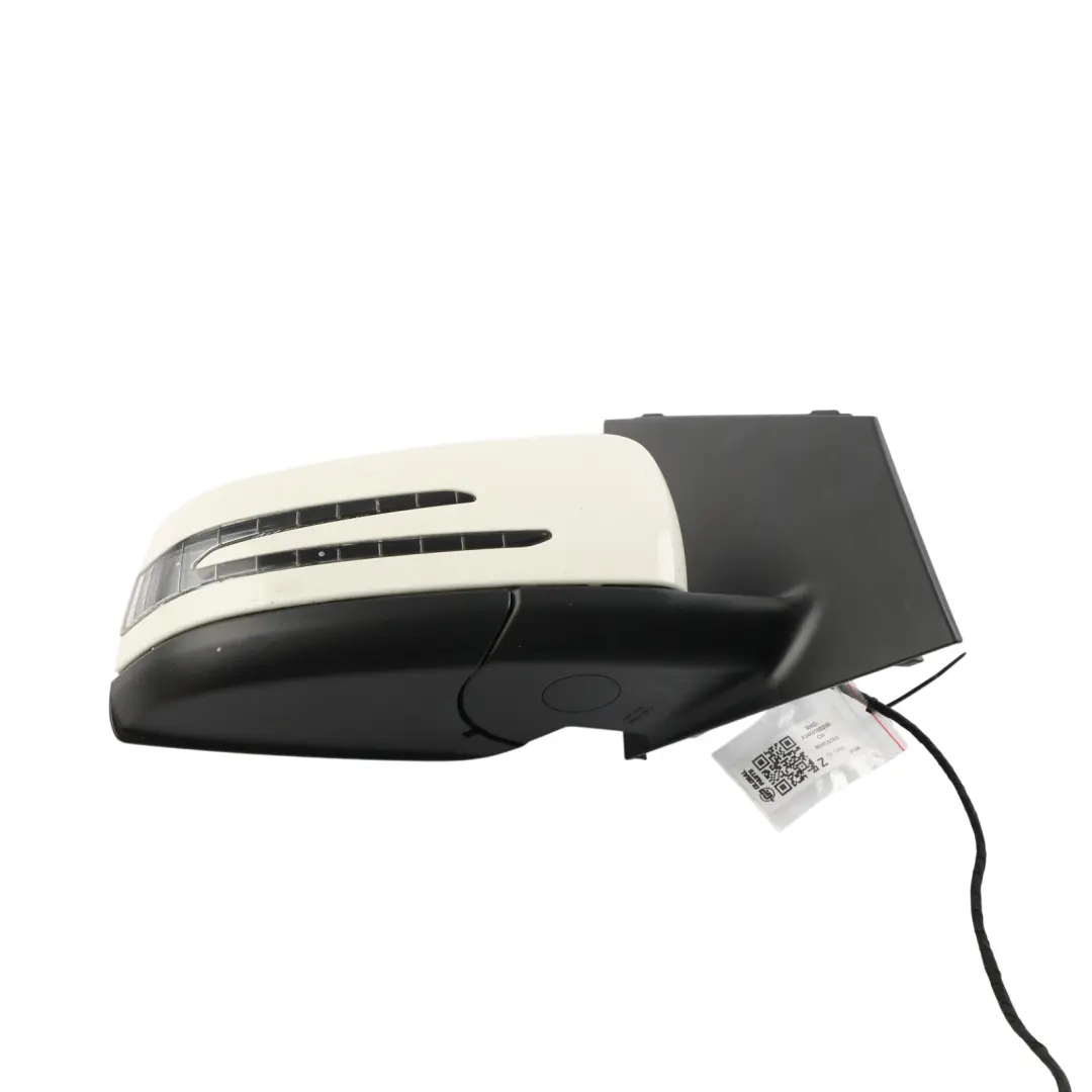 Outside Wing Mirror Power Fold Right O/S Calcite White - 650 to Mercedes W246 with Part number A2468100200 Mercedes W246 Outside Wing Mirror Power Fold Right O/S Calcite White - 650 - SKU RHD-A2468100200-CW - Part number A2468100200