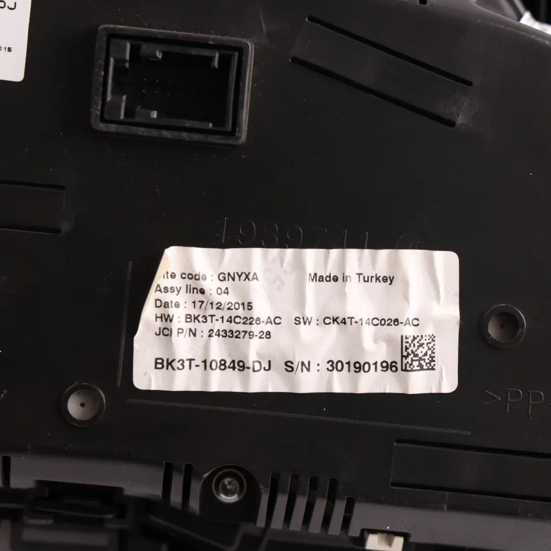 Mk8 Speedometer Instrument Cluster 2.2 Diesel Manual to Ford Transit with Part number BK3T-10849-DJ Ford Transit Mk8 Speedometer Instrument Cluster 2.2 Diesel Manual - SKU RHD-BK3T-10849-DJ - Part number BK3T-10849-DJ