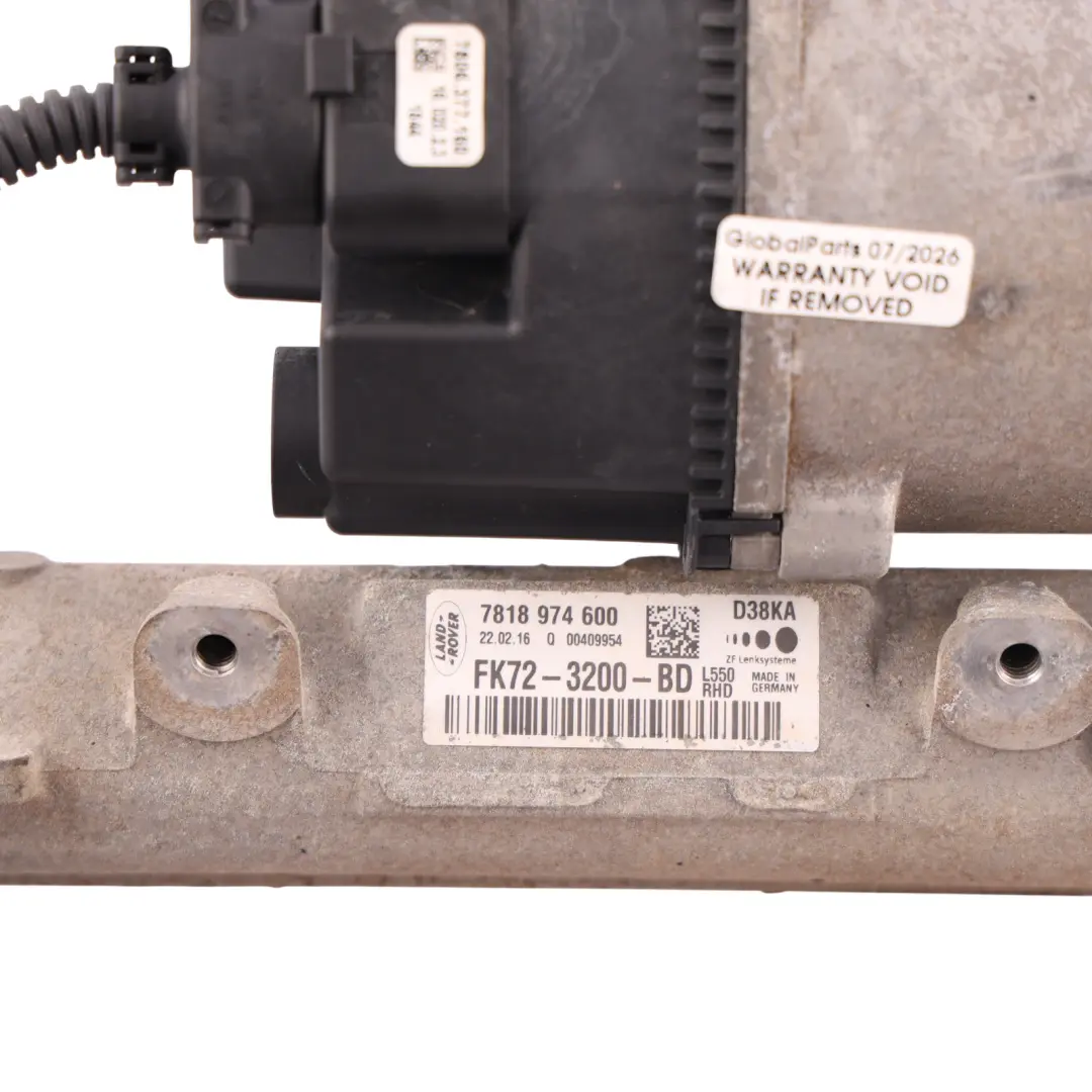 Land Rover Discovery L550 Electric Power Steering Rack 204DTD - SKU RHD-FK72-3200-BD-1 - Part number FK72-3200-BD