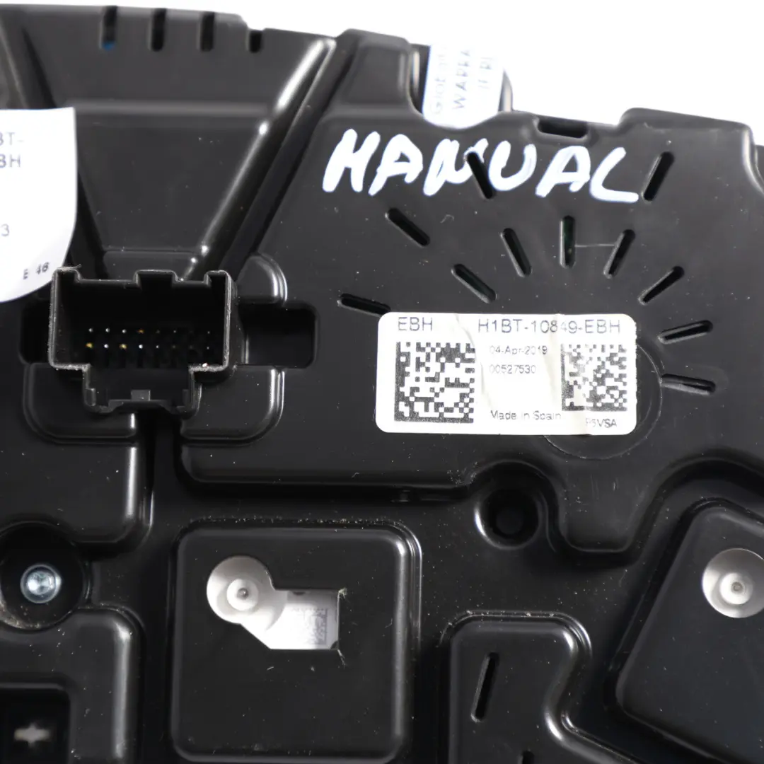 Mk8 Instrument Cluster Speedometer Petrol Manual to Ford Fiesta with Part number H1BT-10849-EBH Ford Fiesta Mk8 Instrument Cluster Speedometer Petrol Manual - SKU RHD-H1BT-10849-EBH - Part number H1BT-10849-EBH