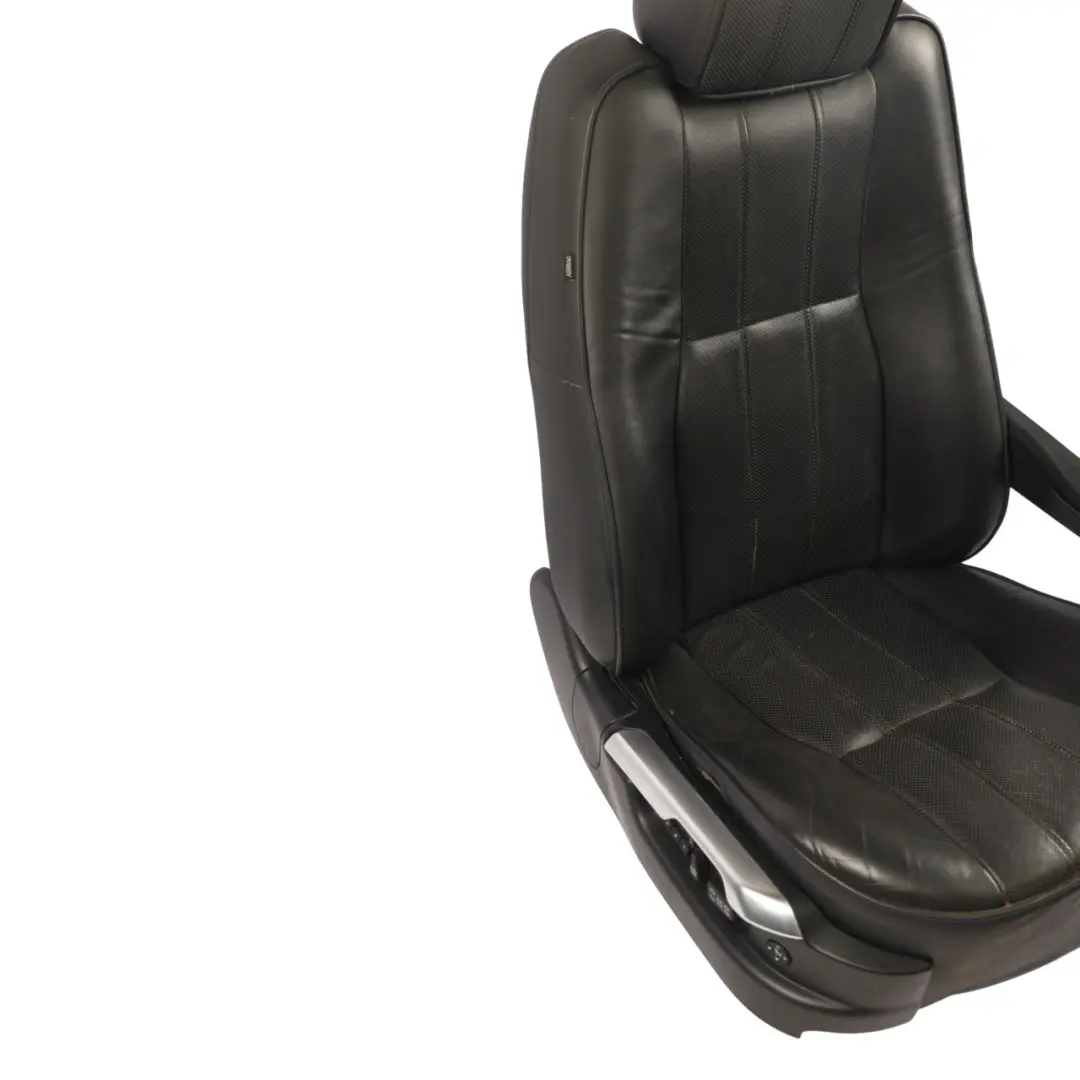 Range Rover Vogue L322 Front Seat Memory Electric Heated Right O/S Black Leather - SKU RHD-HBA501580PVA - Part number HBA501580PVA
