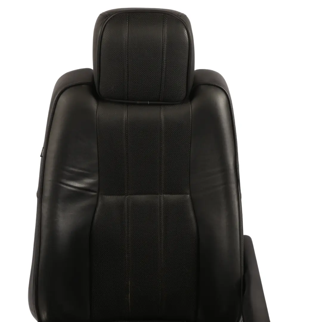 Range Rover Vogue L322 Front Seat Memory Electric Heated Right O/S Black Leather - SKU RHD-HBA501580PVA - Part number HBA501580PVA