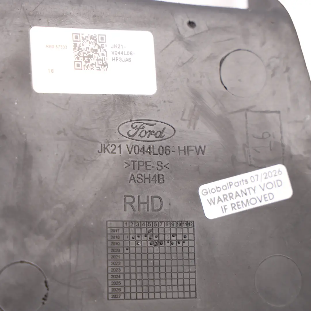 Ford Transit Custom Mk8 Dashboard Top Insert Rubber Mat - SKU RHD-JK21-V044L06-HFW - Part number JK21-V044L06-HFW