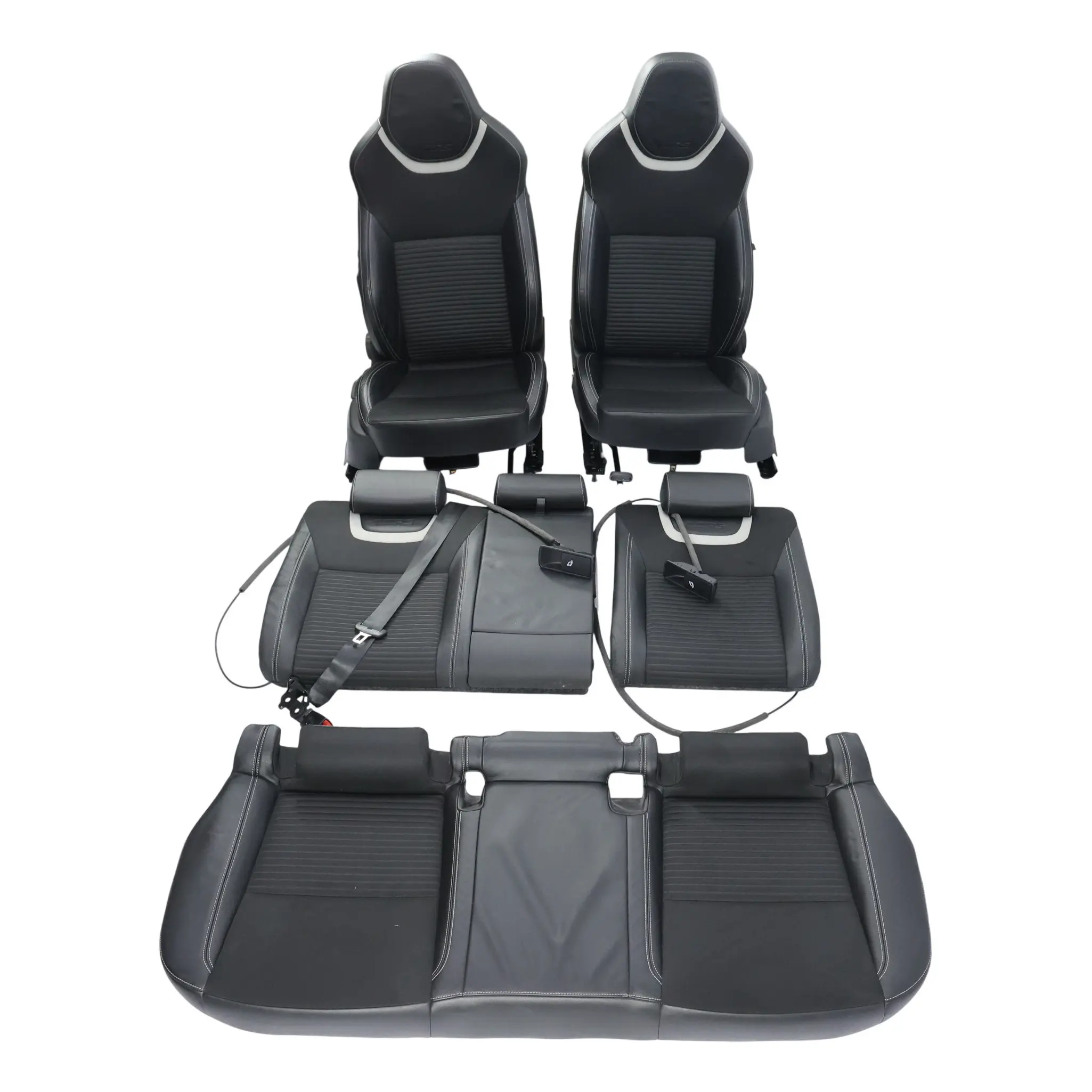 Skoda Octavia Mk3 III VRS RS Front Sport Seats Rear Bench Sofa Leather Set Kit