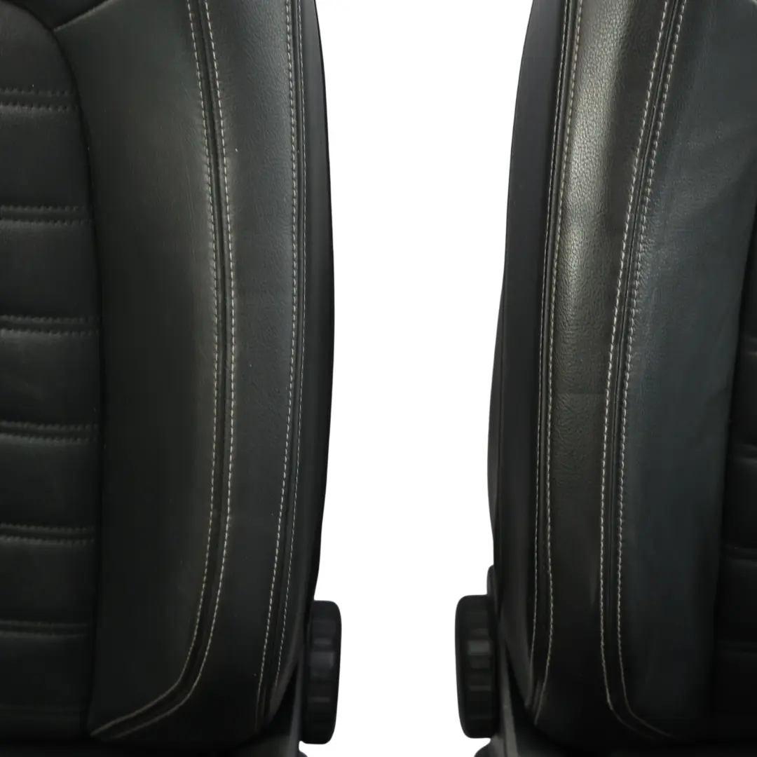 Volkswagen Scirocco Mk3 Black Leather Heated Seat Set Front Rear Seats R-Line - SKU VW-SCIROCCO-MK3-SEATS-SET-LEATHER - Part number VW-SCIROCCO-MK3-SEATS-SET-LEATHER