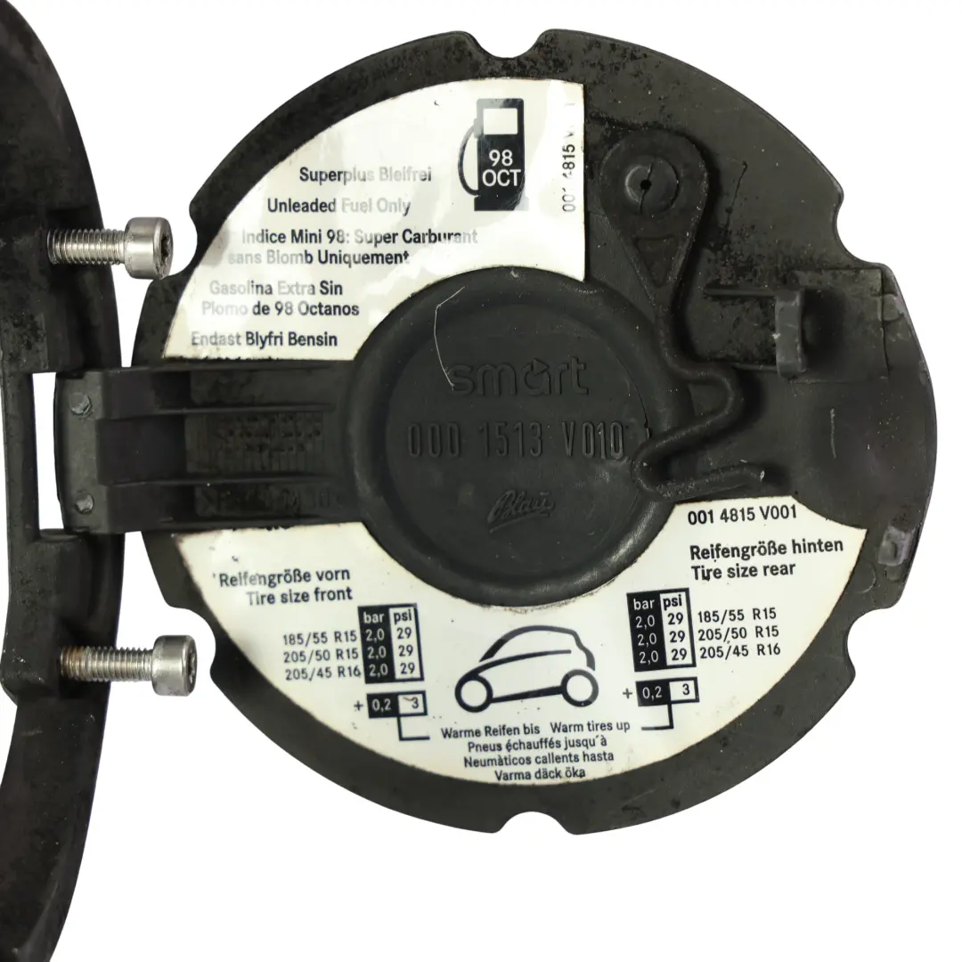 Smart Fortwo City Roadster 452 Sportello Tappo Serbatoio Carburante - SKU 0001513V010 - Numero di parte 0001513V010