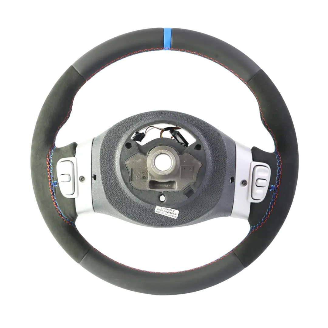 Leather / Alcantara Sport Steering Wheel Multifunction to Mini Cooper R50 NEW Black with Part number 0146480 Mini Cooper R50 NEW Black Leather / Alcantara Sport Steering Wheel Multifunction - SKU 0146480-3 - Part number 0146480