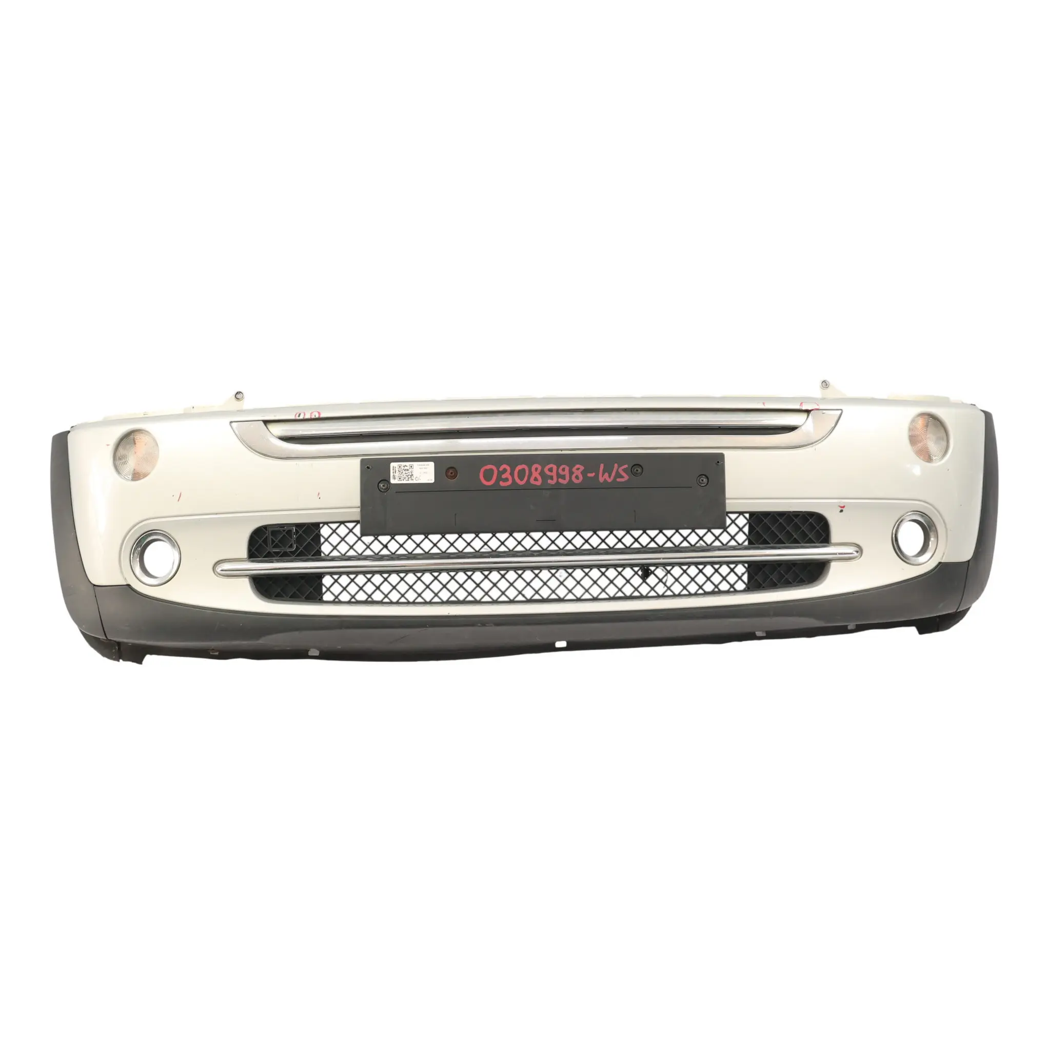 Mini R50 R52 Front Bumper Cover Panel White Silver Metallic - A62