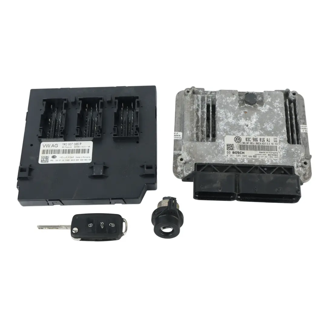 5K CAXA 122HP Engine Control Unit ECU Kit Automatic to Volkswagen Golf with Part number 03C906016AJ Volkswagen Golf 5K CAXA 122HP Engine Control Unit ECU Kit Automatic - SKU 03C906016AJ - Part number 03C906016AJ