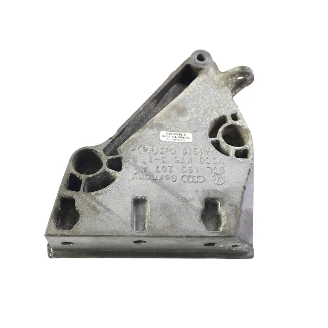 Support Carrier Mount Bracket Right O/S to Audi A1 8X VW Polo 6R Engine with Part number 03L199207A Audi A1 8X VW Polo 6R Engine Support Carrier Mount Bracket Right O/S - SKU 03L199207A - Part number 03L199207A