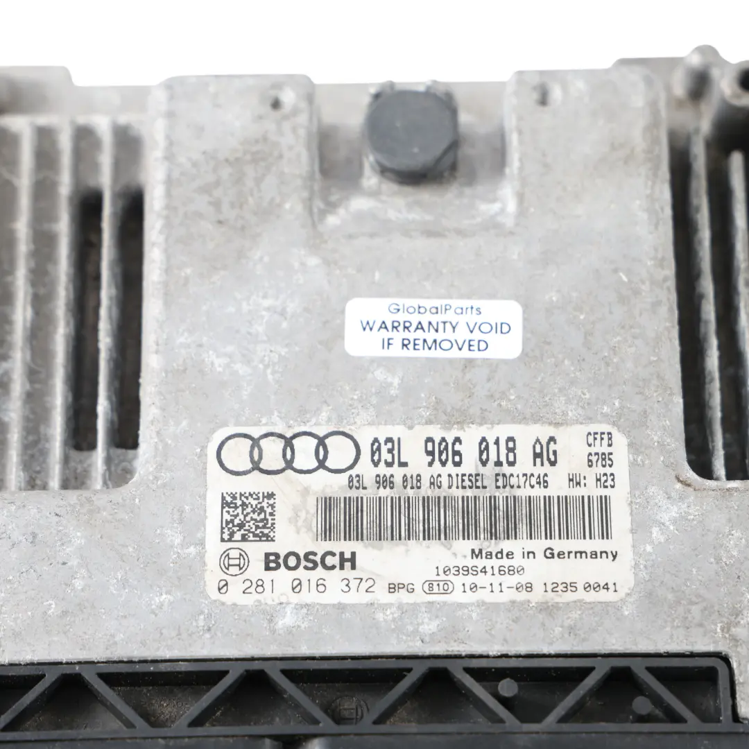 Audi A3 8P 2.0 TDI 140HP CFFB Sterownik Silnika Automat - SKU 03L906018AG-1 - Numer Części 03L906018AG