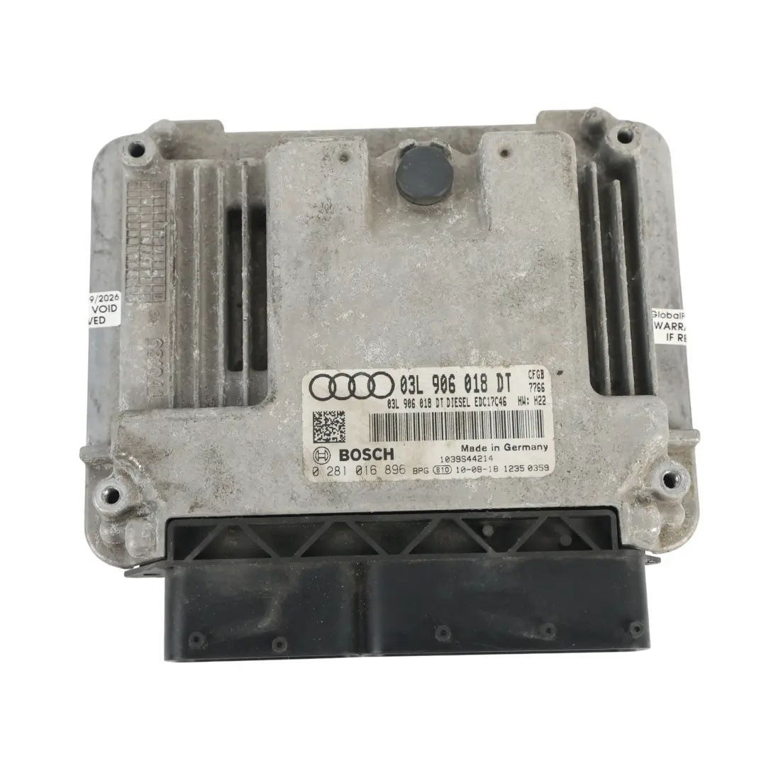 Audi TT 8J 2.0 TDI Quattro 170HP CFGB Kit ECU BCM Chiave Manuale - SKU 03L906018DT-2 - Numero di parte 03L906018DT