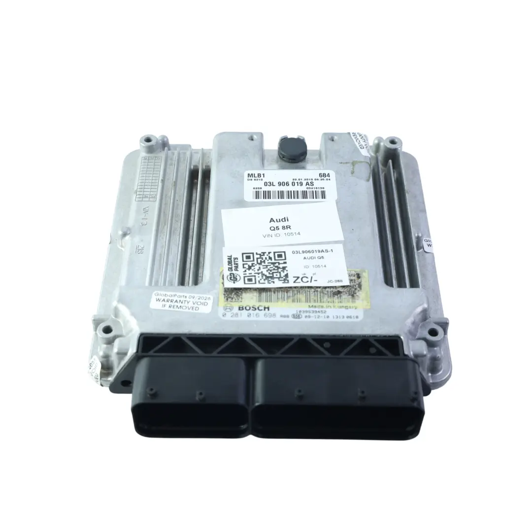 170HP Quattro Engine Control Module ECU Automatic to Audi Q5 8R 2.0 TDI with Part number 03L906019AS Audi Q5 8R 2.0 TDI 170HP Quattro Engine Control Module ECU Automatic - SKU 03L906019AS-1 - Part number 03L906019AS