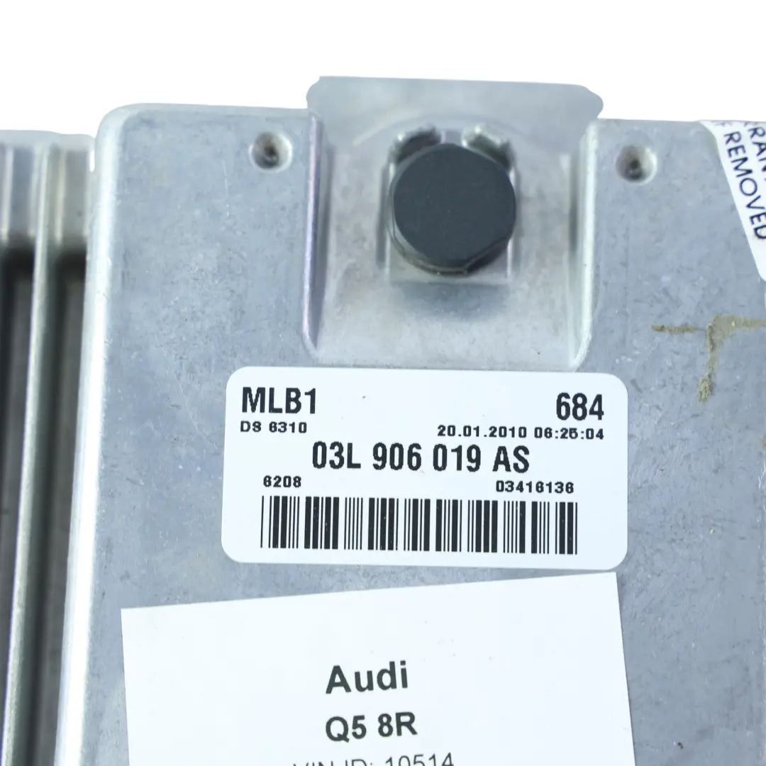 170HP Quattro Engine Control Module ECU Automatic to Audi Q5 8R 2.0 TDI with Part number 03L906019AS Audi Q5 8R 2.0 TDI 170HP Quattro Engine Control Module ECU Automatic - SKU 03L906019AS-1 - Part number 03L906019AS
