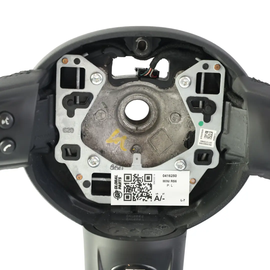 Mini R55 R56 R57 R58 R60 Steering Wheel JCW Sport Black Leather Alcantara - SKU 0416250 - Part number 0416250