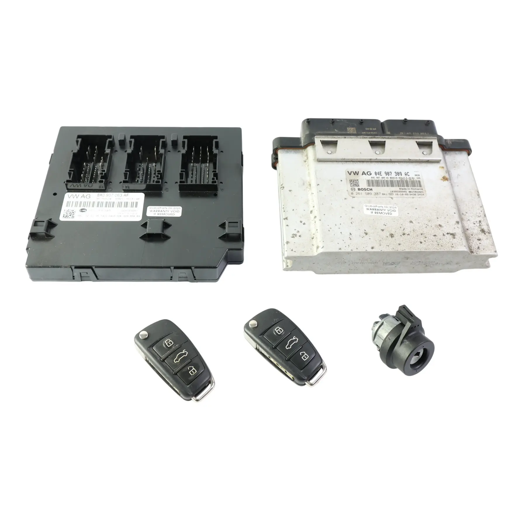 Audi A1 8X Engine ECU Kit Set 1.4 TFSI Petrol CZCA 125HP 04E907309AC Manual