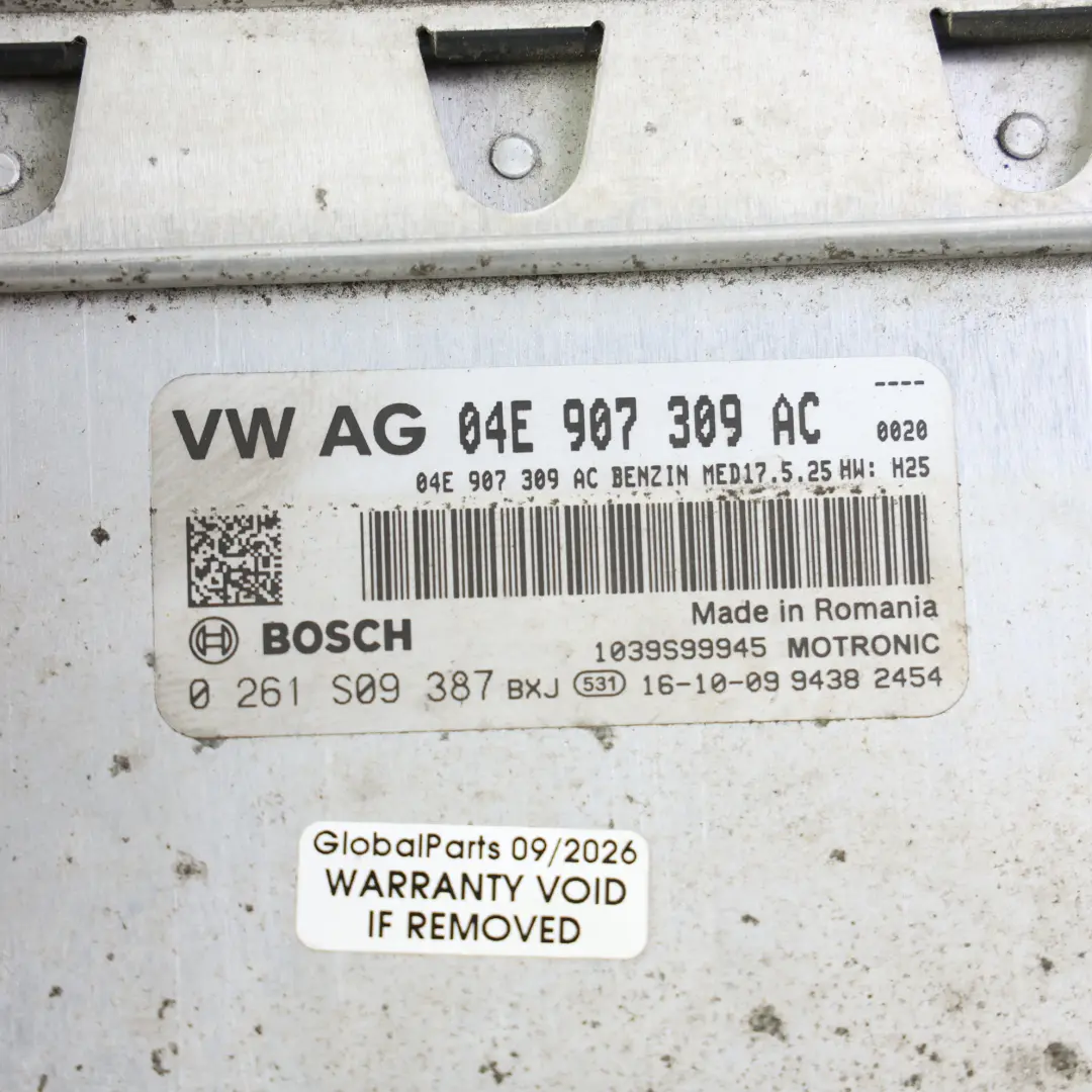 Steuergerät Kit Set 1.4 TFSI CZCA 125HP Manuell für Audi A1 8X Motor mit Teilenummer 04E907309AC Audi A1 8X Motor Steuergerät Kit Set 1.4 TFSI CZCA 125HP Manuell - SKU 04E907309AC-3 - Teilenummer 04E907309AC