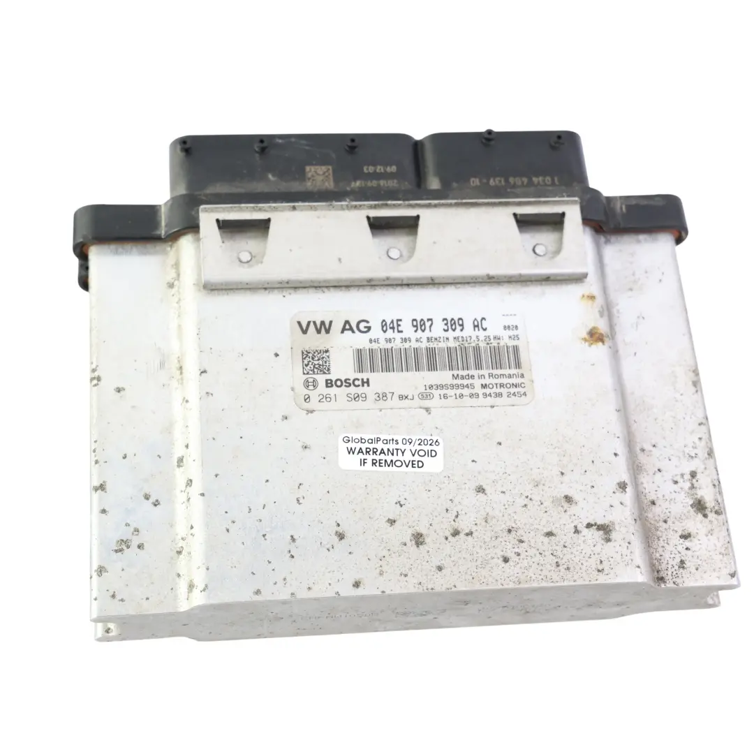 Audi A1 8X Motor Steuergerät Kit Set 1.4 TFSI CZCA 125HP Manuell - SKU 04E907309AC-3 - Teilenummer 04E907309AC