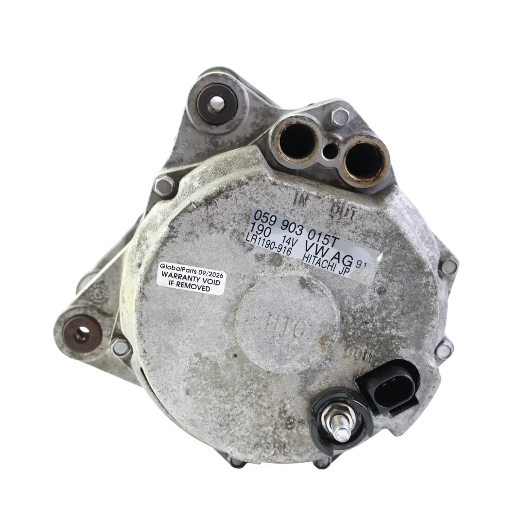 Water Cooled Alternator 190A Hitachi to Audi Q7 4L A8 D3 D4 with Part number 059903015T Audi Q7 4L A8 D3 D4 Water Cooled Alternator 190A Hitachi - SKU 059903015T-1 - Part number 059903015T
