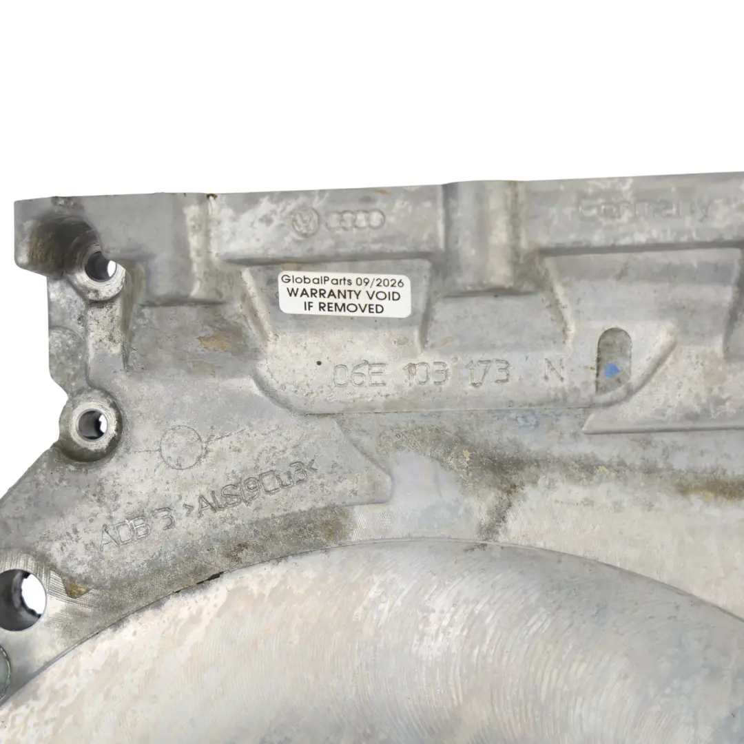 Tapa Carter Culata Junta Brida Trasera 3.2 FSI BPK 06E103173N para Audi A8 D3 con número de pieza 06E103171J Audi A8 D3 Tapa Carter Culata Junta Brida Trasera 3.2 FSI BPK 06E103173N - SKU 06E103171J - Número de pieza 06E103171J