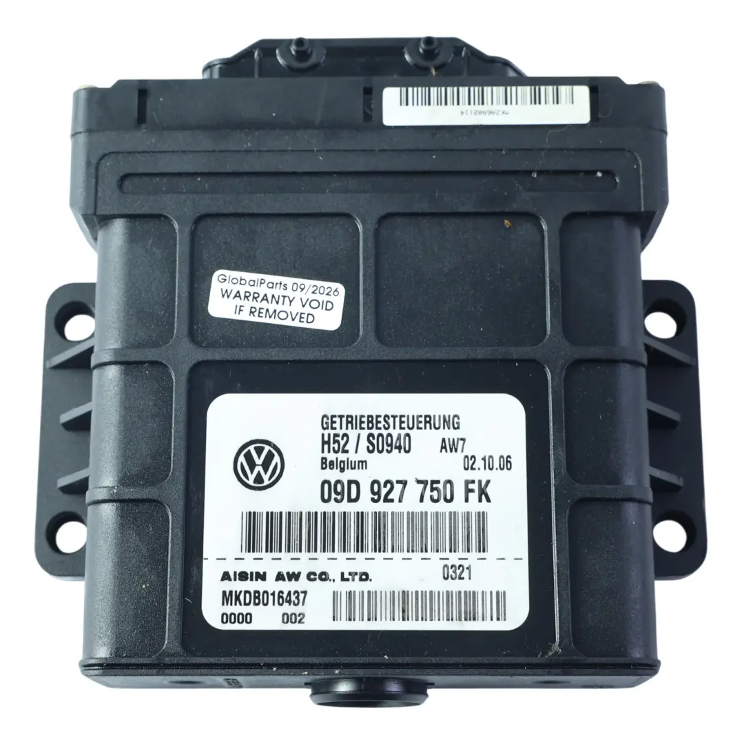Gearbox Transmission Control Module Unit to Audi Q7 4L Automatic with Part number 09D927750FK Audi Q7 4L Automatic Gearbox Transmission Control Module Unit - SKU 09D927750FK - Part number 09D927750FK