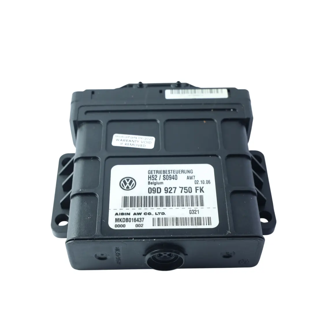 Audi Q7 4L Automatic Gearbox Transmission Control Module Unit - SKU 09D927750FK - Part number 09D927750FK
