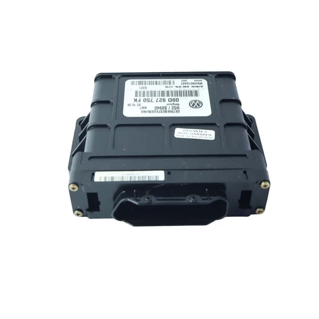 Gearbox Transmission Control Module Unit to Audi Q7 4L Automatic with Part number 09D927750FK Audi Q7 4L Automatic Gearbox Transmission Control Module Unit - SKU 09D927750FK - Part number 09D927750FK