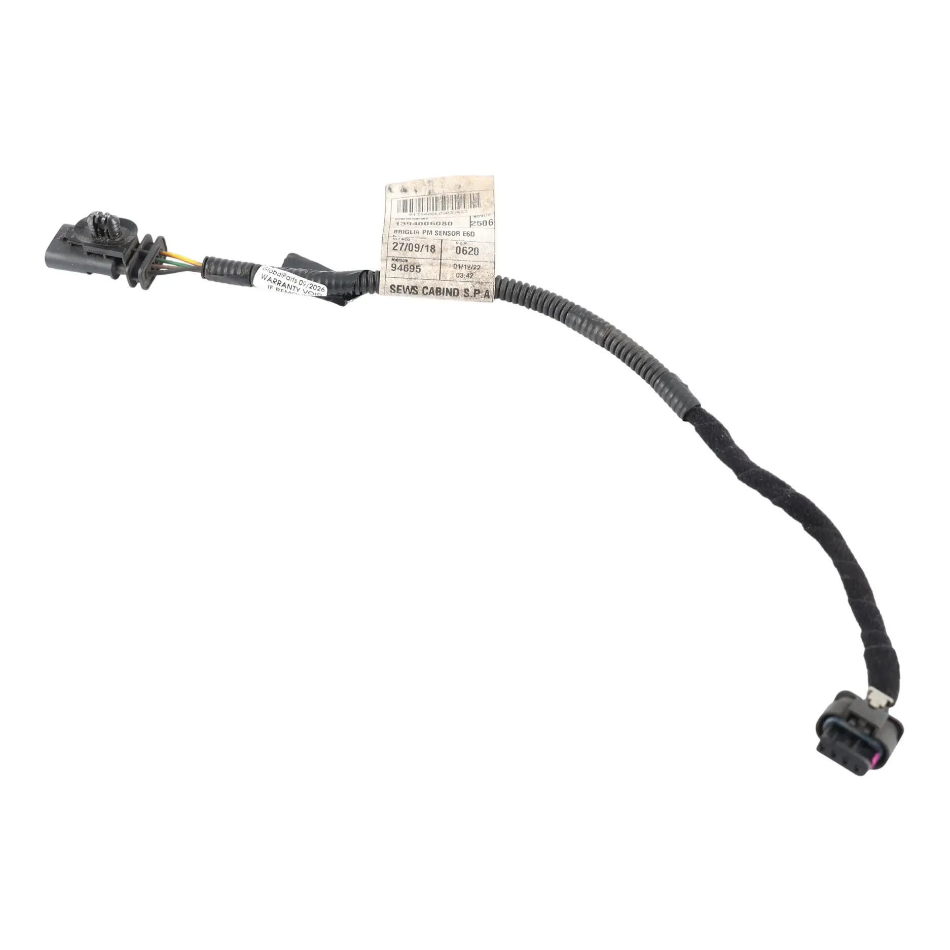 Fiat Ducato PM Sensor Kabel Adapter 2.2 Multijet Diesel 1394006080