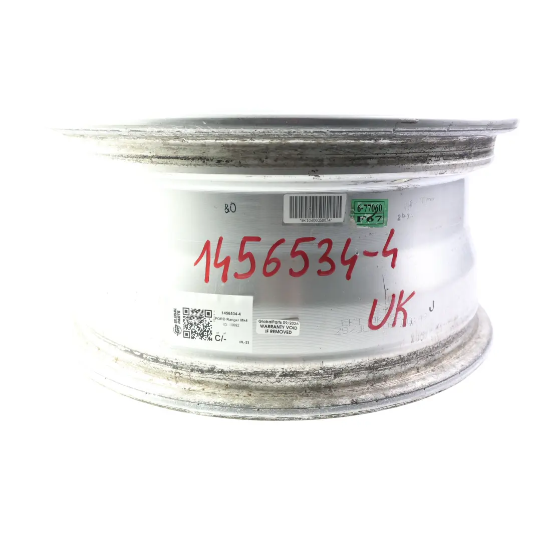 Mk4 Alloy Wheel Rim Silver 16" 7J 6-Spoke to Ford Ranger with Part number 1456534 Ford Ranger Mk4 Alloy Wheel Rim Silver 16" 7J 6-Spoke - SKU 1456534-4 - Part number 1456534