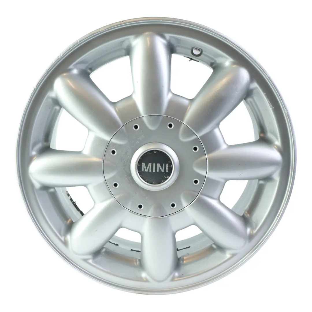 Alloy Rim 15" 5,5J ET:45 8-Spoke 82 to Mini Cooper One R50 R52 Silver Wheel with Part number 1512347 Mini Cooper One R50 R52 Silver Wheel Alloy Rim 15" 5,5J ET:45 8-Spoke 82 - SKU 1512347-1 - Part number 1512347