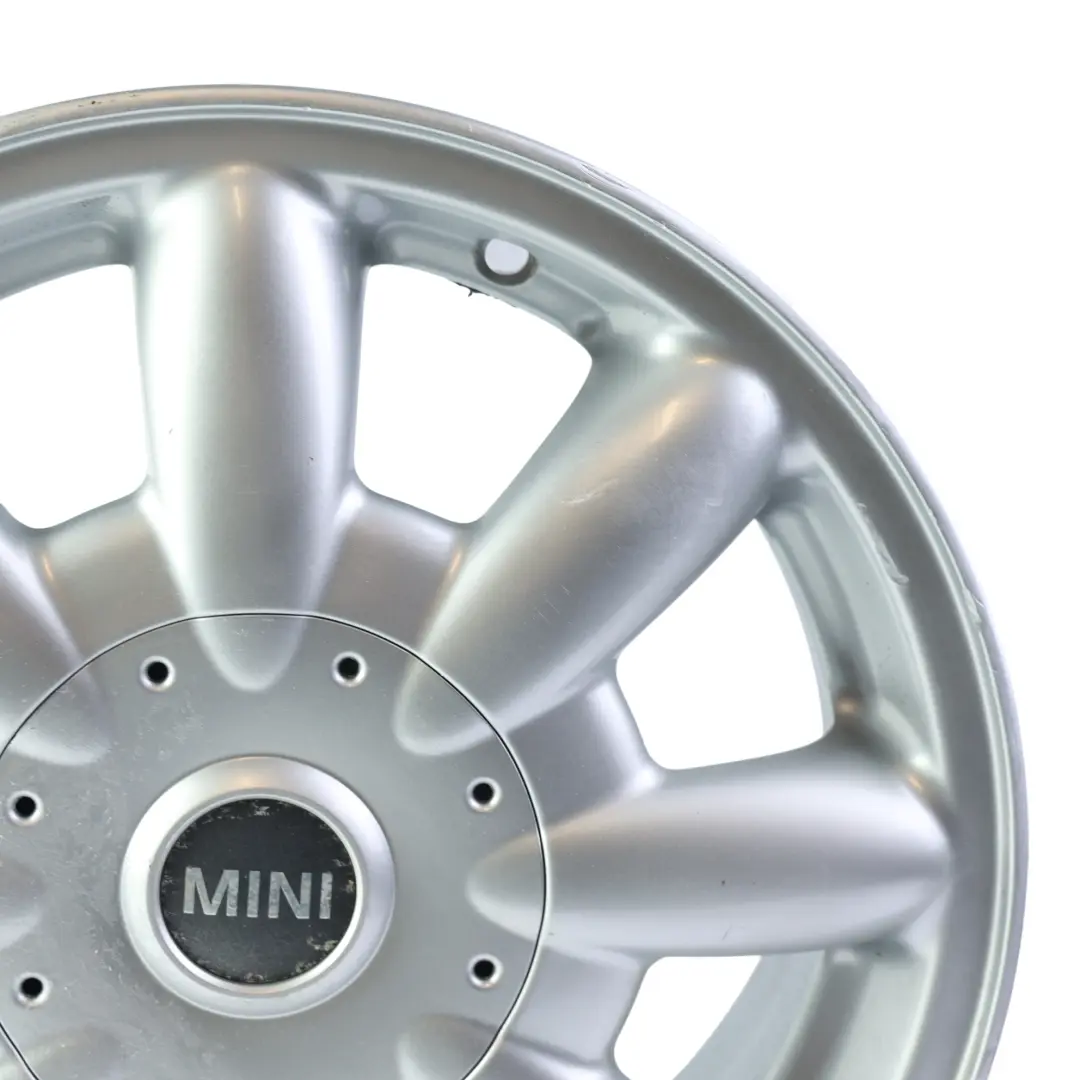 Alloy Rim 15" 5,5J ET:45 8-Spoke 82 to Mini Cooper One R50 R52 Silver Wheel with Part number 1512347 Mini Cooper One R50 R52 Silver Wheel Alloy Rim 15" 5,5J ET:45 8-Spoke 82 - SKU 1512347-1 - Part number 1512347
